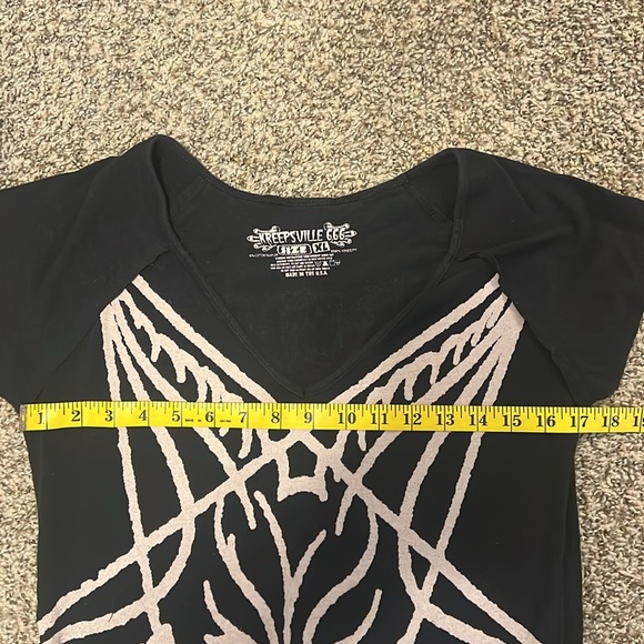 🌙  Kreepsville666 Baphomet Gothic Body Con Dress! 🖤 - Picture 6 of 8